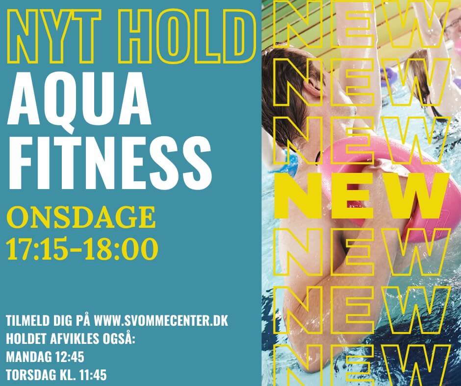 Nyt Aqua fitness hold onsdag kl. 17.15-18 i sportsbassinet